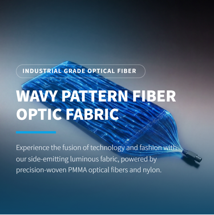 Wave pattern optical fiber fabric - Daishing POF