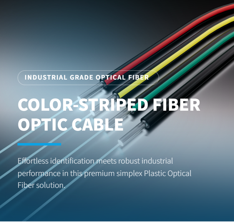 Color-striped optical cable - Daishing POF